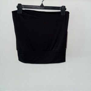 Black Strapless Tube Top - Women's Basic Bandeau